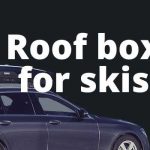 Roof box for skis